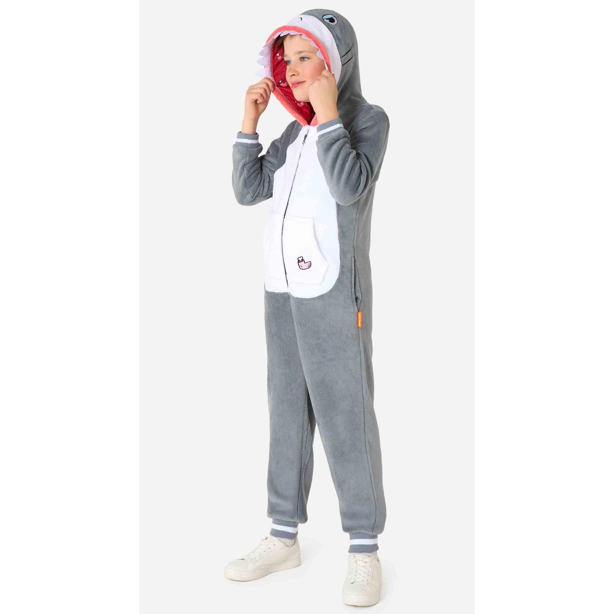 Thumbnail - OppoSuits Hai Onesie für Kinder (98, 104)
