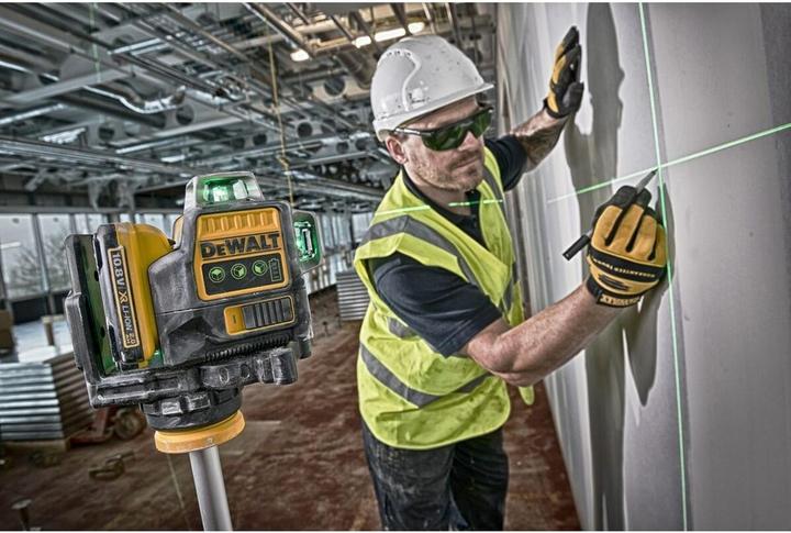 Image du produit DeWalt Laser multiligne vert 3x360°/ 10,8Volt avec batterie 2,0 Ah DCE089D1G