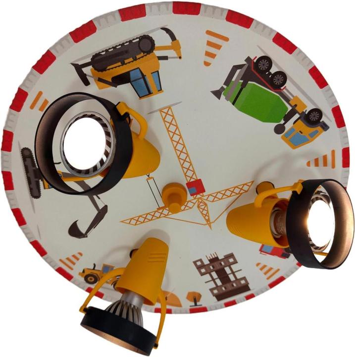 Immagine prodotto Niermann Stand By Plafoniera da cantiere Niermann 3-gang GU10 Multicolore, Colorata Made in Germany