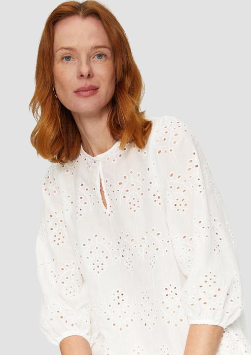 Immagine prodotto s.Oliver Bluse Semitransparente Bluse aus Broderie Anglaise (46)