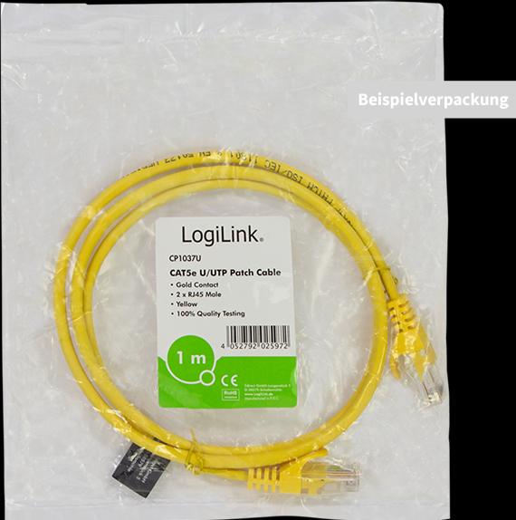 Actual product image LogiLink Network cable (U/UTP, CAT5e, 3 m)