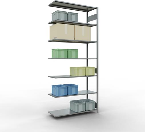 Actual product image Schulte Lagertechnik MULTIplus150 boltless bay system with length ledgers