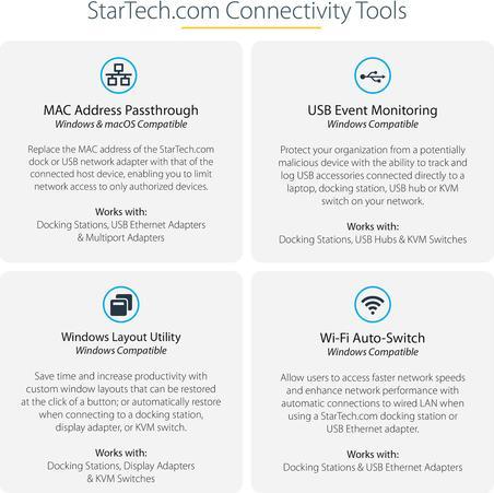 Actual product image StarTech DK30C2HAGPD (USB-C, 4 Ports)