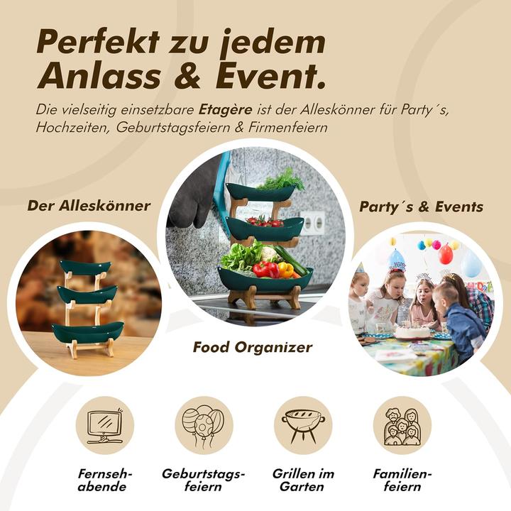 Produktbild Vaneja 3-stöckige Obst-Etagere