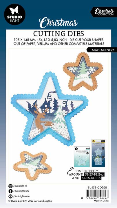 Immagine prodotto art by marlene Cutting Dies "Stars Scenery" Essentials