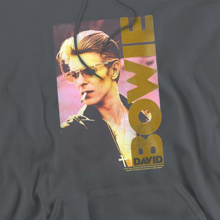 Produktbild David Bowie Smokin Kapuzenpullover (L)