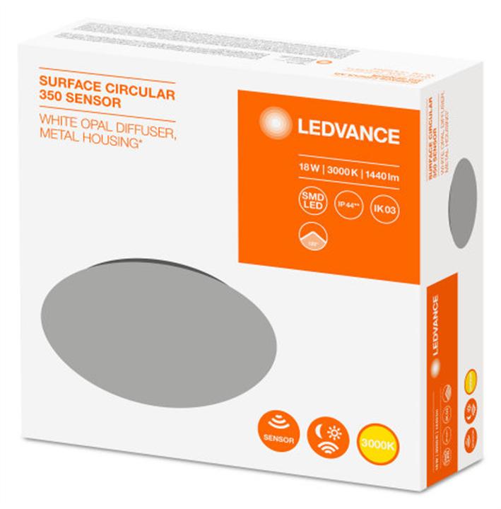 Image du produit Ledvance Plafonnier PLAFON SF CIRCULAR 350 18W 3000K IP44 (1440 lm)