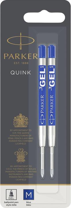 Productafbeelding Parker Gel navulling 2st M (Roestvrij staal, Blauw, 1 x)