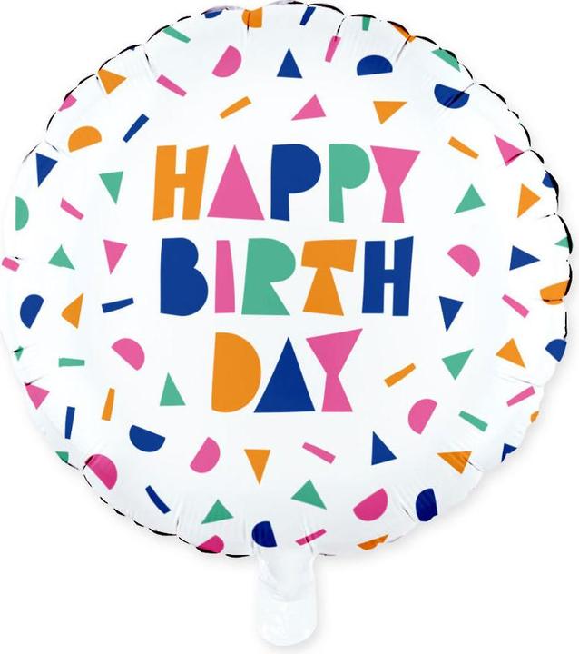 Produktbild Globos Europe Folienballon Happy Birthday (1x)