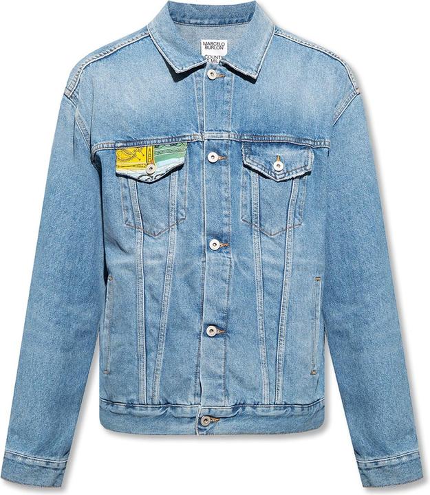Marcelo Burlon Patterned Denim Jacket (S)