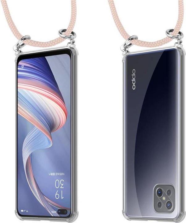 Produktbild Cadorabo TPU Handy Kette SILBER Cover