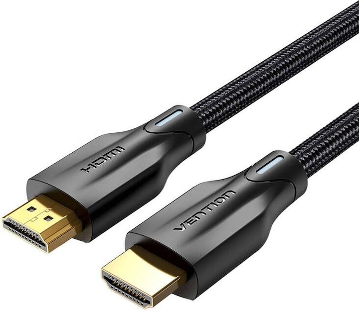 Produktbild Vention Cotton Braided HDMI 2.1 Kabel schwarz - 2m (2 m, HDMI)