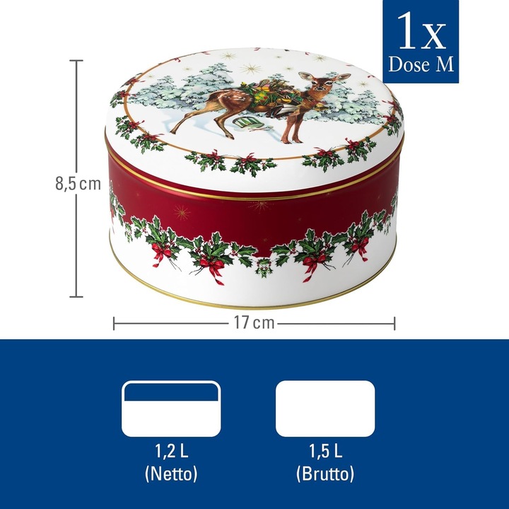 Actual product image Villeroy & Boch Winter collage biscuit tin set (1.80 l)