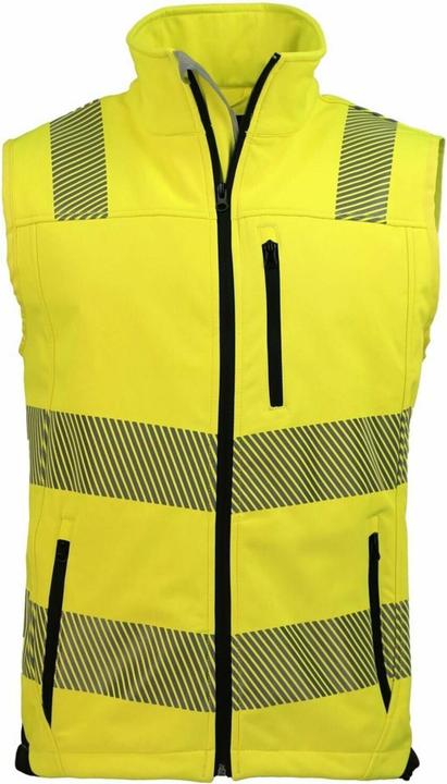 Asatex High visibility softshell waistcoat class 2 Trendline, yellow/black size S (S)