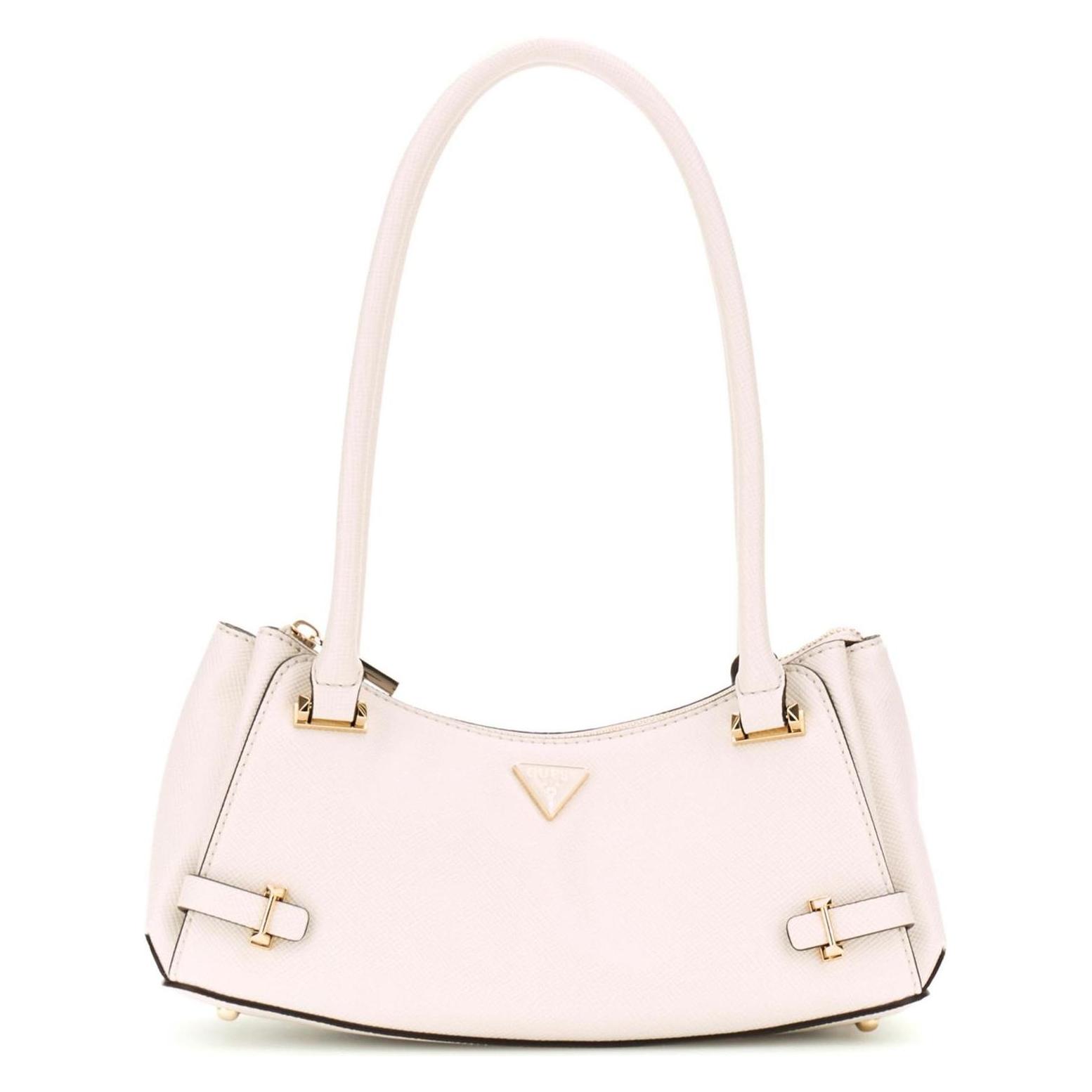 Guess, Damen, Handtasche, Rosalba Top Zip Shoulder Bag, Beige