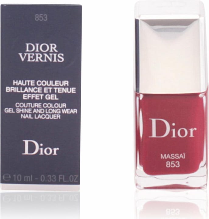 Actual product image Dior Vernis (853 Rouge Trafalgar, Massaï, Gel-Effect Nail Polish)