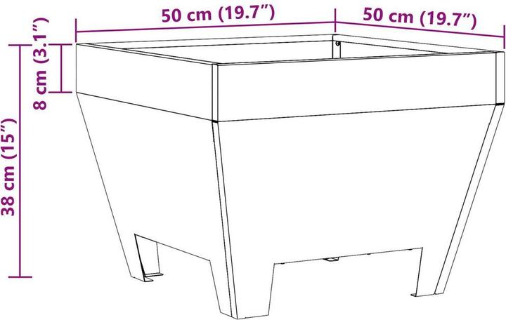 Produktbild vidaXL Feuerplatzabdeckung (50 cm)