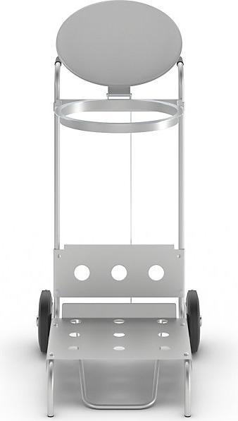 Produktbild kaiserkraft Pedal-Abfallsackhalter aus Stahl, mobil (120 l)