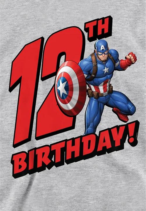 Image du produit Captain America - Sweat à capuche 12TH BIRTHDAY - Enfant (128)