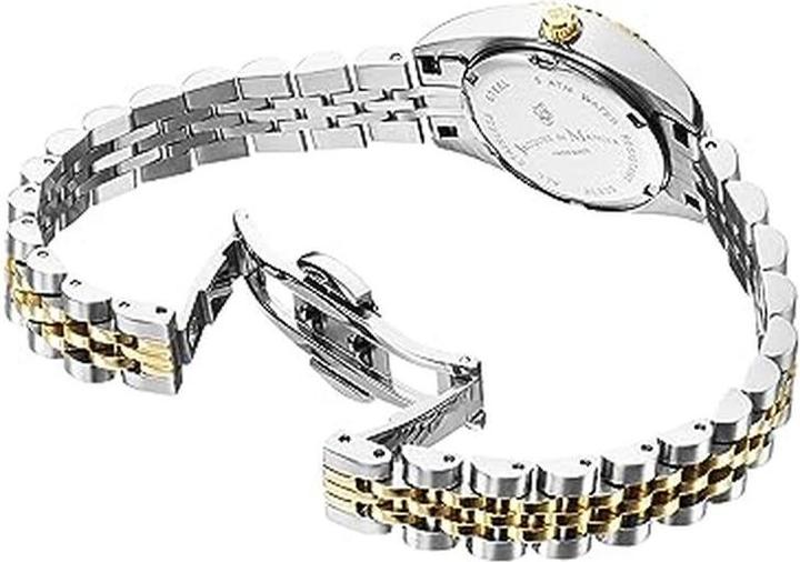 Actual product image Jacques du Manoir Elegant Two-Tone Analog Watch with Stainless Steel Band (Analogue wristwatch, 26 mm)