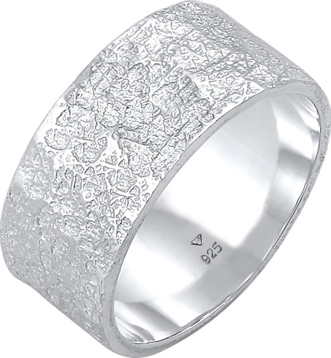 Produktbild Kuzzoi Ring Herren Bandring Organic Struktur 925 Silber (66, 925 Silber)