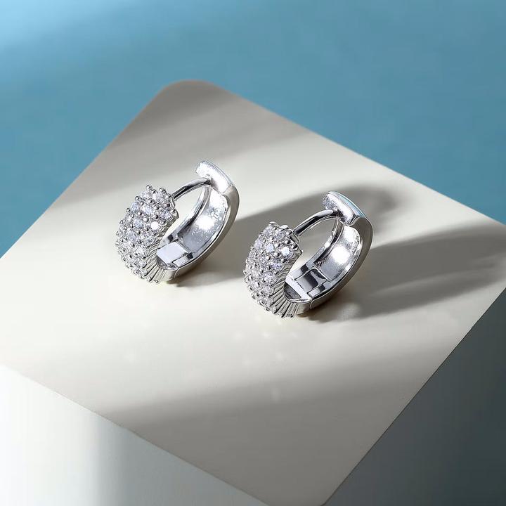 Produktbild Morellato Charming silver hoop earrings with zircons Tesori SAIW144 (Silber 925)