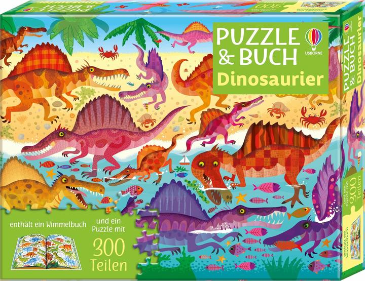 Puzzle & Buch: Dinosaurier (300 Teile)