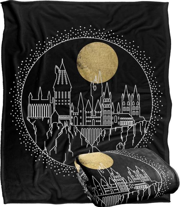Actual product image Hogwarts Outline Blanket