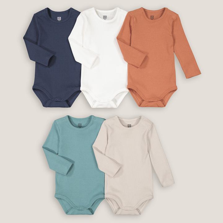 Produktbild La Redoute Collections 5er-Pack Bodys mit langen Ärmeln (86, 92)