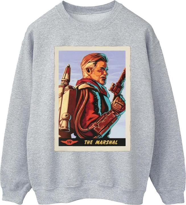 Actual product image Star Wars Mens The Mandalorian The Marshal Sweatshirt (M)