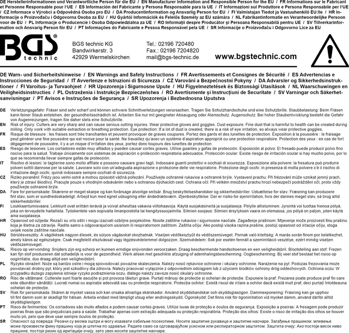 Produktbild BGS Fräser-Satz 3-tlg.