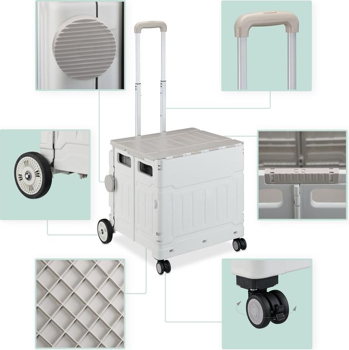 Image du produit Relaxdays Einkaufstrolley