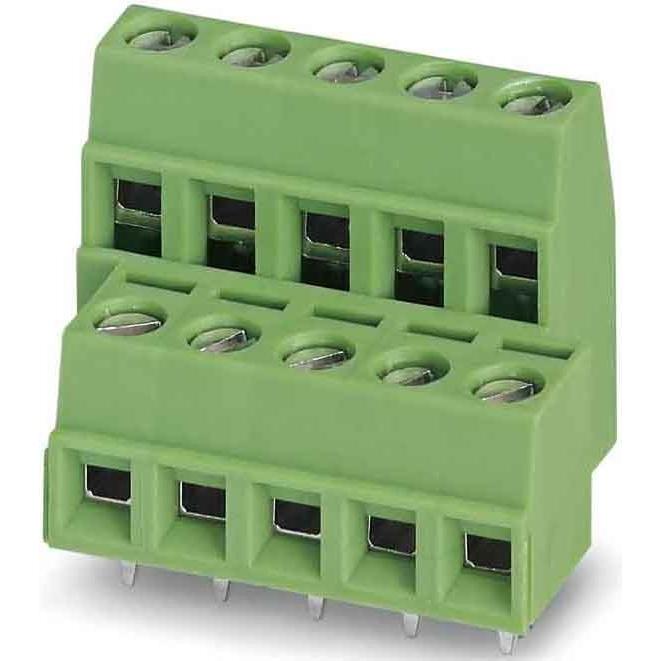 Phoenix Verde 2 Pole Mkkdsn 1.5/2 Pcb Wire To Board Print Clamp With 5.00Mm Raster, Cavo + Spina Elettrica,