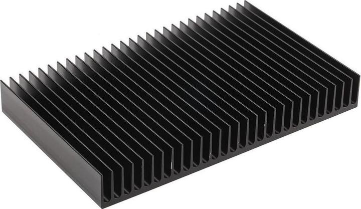 RS PRO Kühlkörper für Universelle rechteckige Alu 0.9K/W, 125mm x 200mm x 25mm