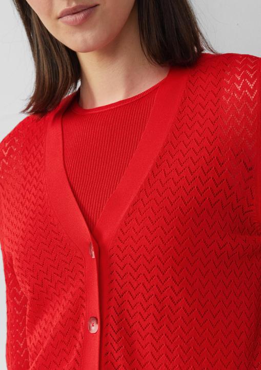 Produktbild S.Oliver Strickjacke Ajour-Strickjacke aus Viskosemix (36)