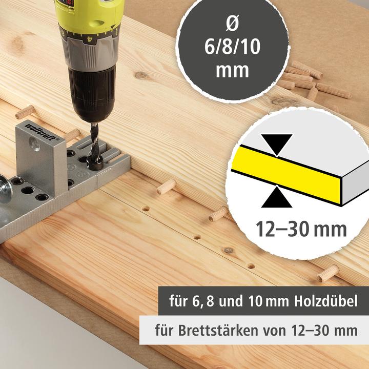 Actual product image wolfcraft 1 Universal wooden dowelling set 43 pcs. (40 pcs.)