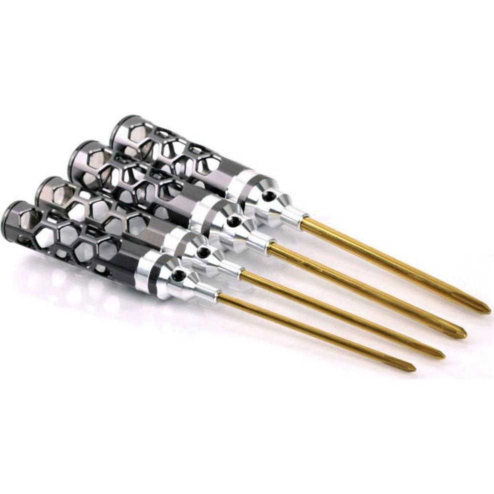 Arrowmax, Cacciavite, Kreuzschlitz-Schraubenzieher 3.5, 4, 5, 5.8 120 mm Honeycomb 4-teilig (Incavo trasversale)