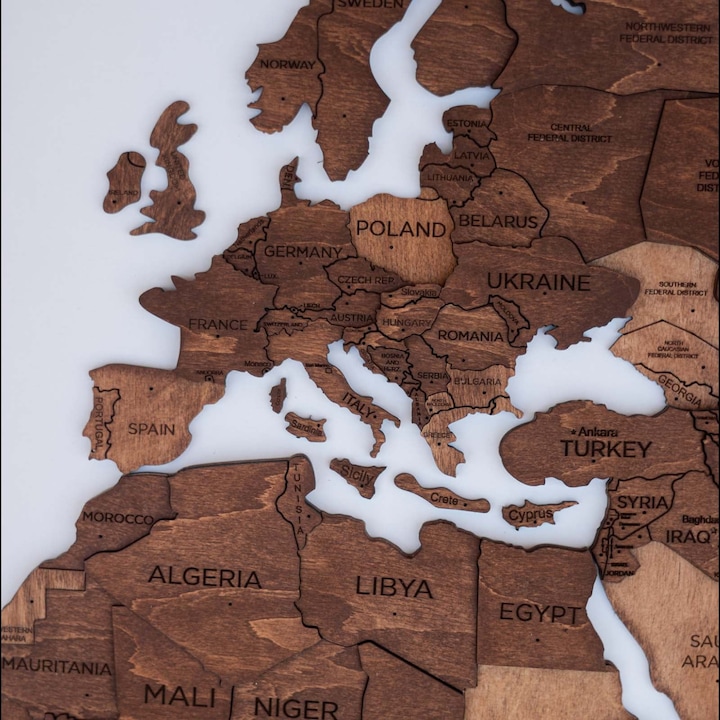 Actual product image Enjoy The Wood 3D world map (120 x 200 cm)