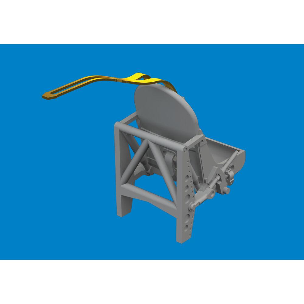 Eduard Spitfire Mk.I/II/V metal seat w/ integral belts PRINT for IBG