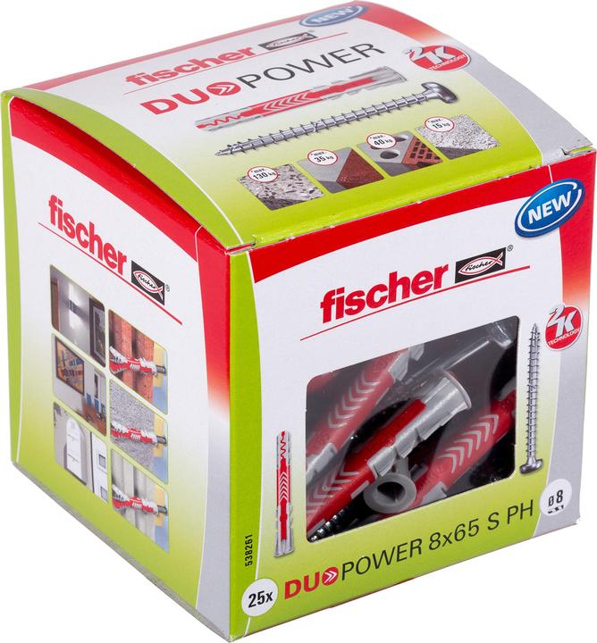 Produktbild Fischer DuoPower 8x65 S PH (25 Stk.)