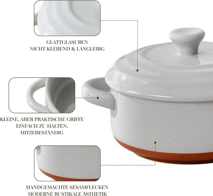 Produktbild Malacasa Mini Cocotte Auflaufform-Set