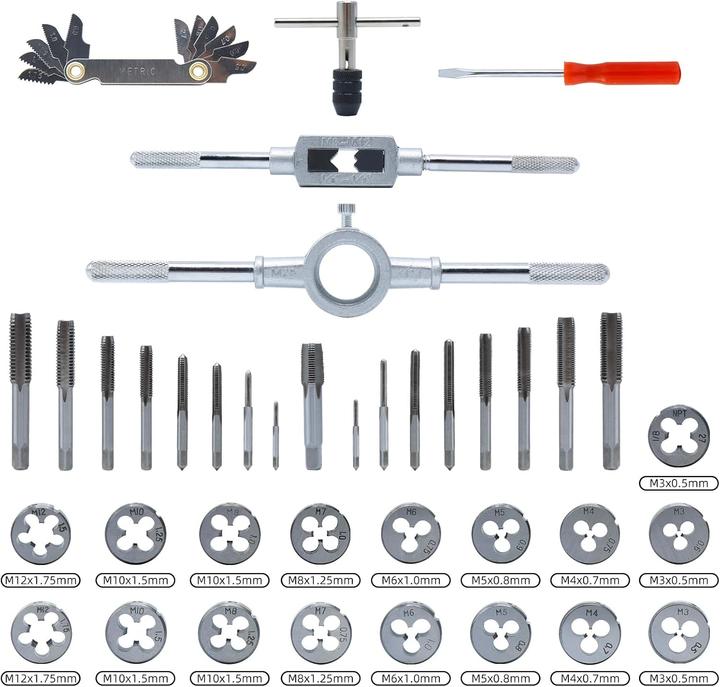 Produktbild CCLife Gewindeschneidsatz M3-M12