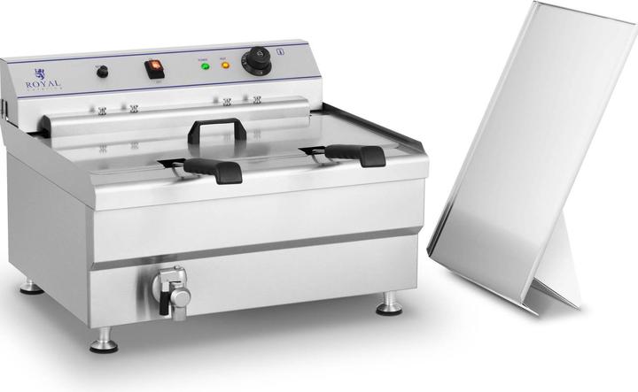 Royal Catering Fettbackgerät Backgerät Friteuse Gastro Elektro Fritteuse 400 V 36 L 2