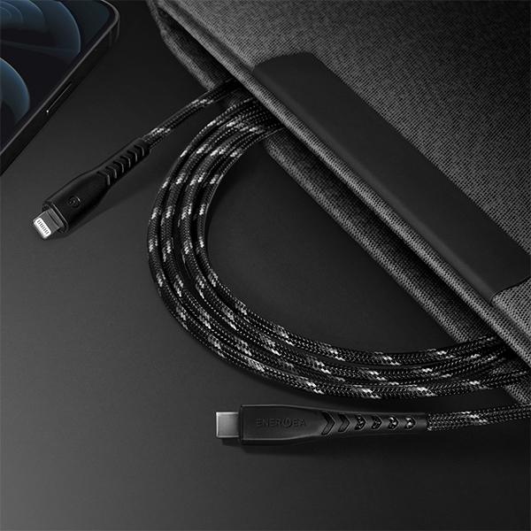 Actual product image Energea cable Nyloflex USB-C - Lightning C94 MFI 1.5m biały/white (1.50 m)