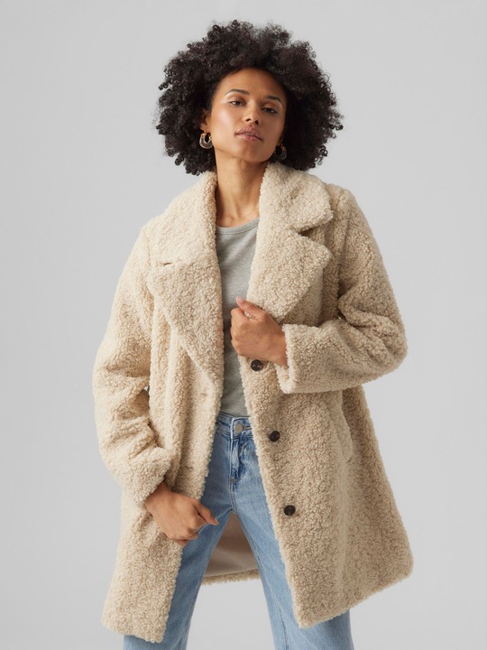 Actual product image Vero Moda VMKYLIE Mantel Teddyfell Mantel (L)