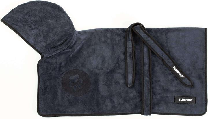 Produktbild Fluffino Bademantel Beige / Blau, S (S, Hundebademantel)