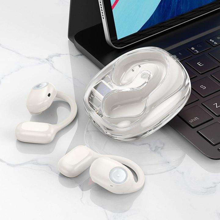 Image du produit Hoco Wireless headphones wireless earphones bluetooth TWS EA3 milky white (7 h, Sans fil)