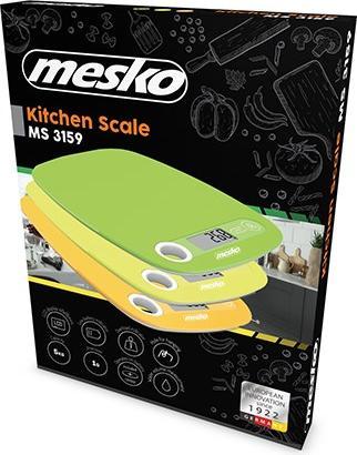 Immagine prodotto Mesko MS 3159y Piano di lavoro Rettangolo Bilancia da cucina elettronica