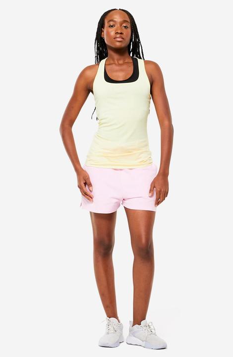 Produktbild Domyos Top Damen Slim Rundhalsausschnitt - 500 vanille (L)