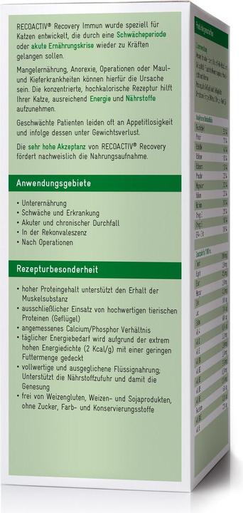 Actual product image Recovet Cat food supplement RECOVERY Immune, 1 x 280 ml (Senior, Adult, 1 pcs., 280 g)